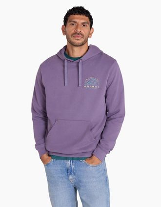 Mountain Warehouse Mens Mountain Warehouse Mens River Organic Hoodie - Purple - Size: 36