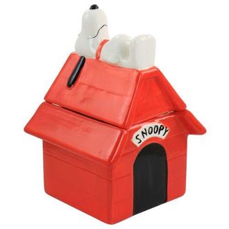 Gibson Classic Snoopy Dog House Durastone 11.2in Cooke Jar in Red at Nordstrom