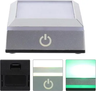 OEM Portal&aacute;mparas Cuadrado Peque&ntilde;o, Portal&aacute;mparas Con Soporte Que Cambia De Color Y Pantalla Led