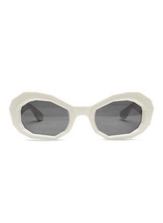 Amiri Honeycomb Sunglasses- Alabaster