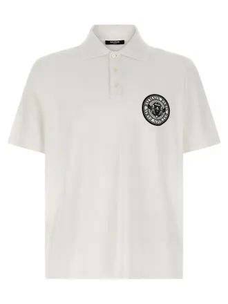 Balmain Mens Coin Polo Shirt