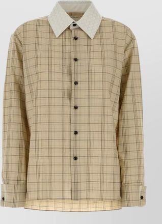 Bottega Veneta embroidered wool shirt