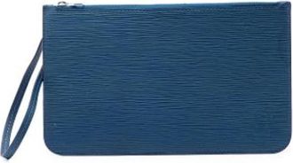 Louis Vuitton Pre-owned Epi Leather Pouch - Dames - Vintage Clutch - Blauw - ONE Size - Leer - Vintage
