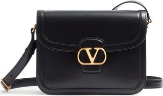 Valentino Garavani Foldover Crossbody Tas - Dames - Schoudertassen - Zwart - ONE Size - Leer - Tassen
