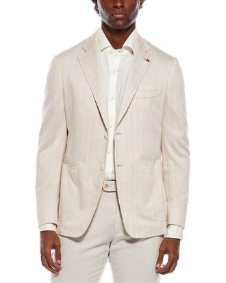 Isaia Linen-Blend Jacket