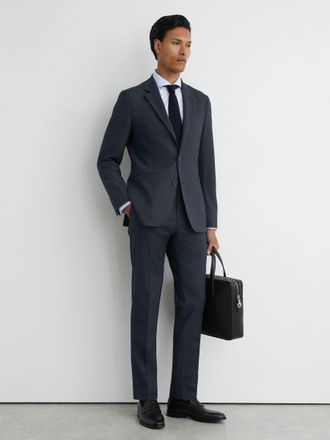 Reiss Navy Graduate Single-breasted Suit Blazer Tailored-fit, 46