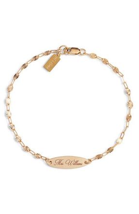 Set & Stones Personalized Mrs. Banks Bracelet in Gold at Nordstrom