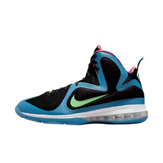 Nike LeBron IX Black / Harbor Blue - Green - Pink DO5838-001 Mens