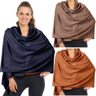 Patelai 3 Pcs Sun Shawl UV Sun Protection Beach Travel Shawl UPF 50+ Womens Beach Wraps for Women Travel Essentials, Black, Dark Khaki, Caramel, 71 x 28 Inch