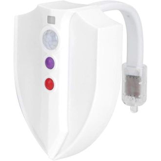 OEM Luz Nocturna Para El Inodoro, 8 Colores Sencillos, Con Sensor De Movimiento O Ciclo De Color, Resistente Al Agua Para La Oficina En Casa - Crezuo