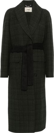 Fendi Cappotto in tweed - Verde