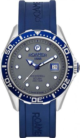 Roamer 867833-41-55-02 Mens Rockshell Mark III Scuba Watch - Silver - One Size