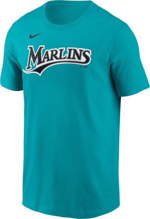 Nike Kyle Stowers Miami Marlins Nike Mens MLB T-Shirt in Blue | N1993GTMQ9-Q95