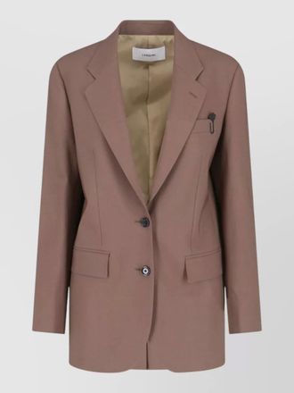 Lardini single breasted blazer notch lapel pockets