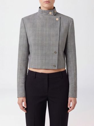 Sportmax Blazer doppiopetto in lana vergine con motivo Principe di Galles