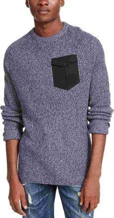 American Rag Cie Mens Knit Crew Neck Sweater Navy Size X-Large