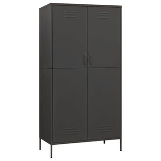 vidaXL Armario De Acero Gris Antracita 90x50x180 Cm Vidaxl