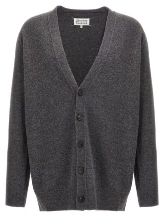 Maison Margiela Wool Cardigan Maglioni Grigio-Uomo