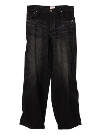 Bows & Arrows Wire jeans met wijde pijpen - Zwart