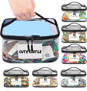 OEM Organizador Transparente - 6 Bolsillos Con Cierre De Cremallera - Impermeable - Para Hogar Habitaci&oacute;n Sal&oacute;n Coche - Unidad