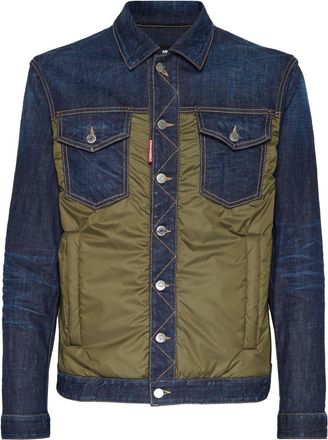 Dsquared2 Giacca denim bicolore - Blu