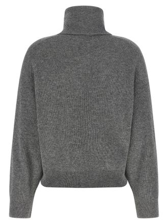 Brunello Cucinelli Womens Gray Virgin Wool Cardigan Clothing