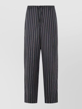 Dries Van Noten penny cupro trousers striped design pockets