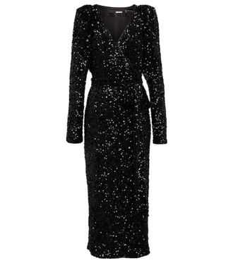 Rotate Sequined maxi dress