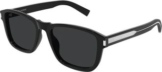 Saint Laurent Zwarte Acetaat Zonnebril SL 710 - unisex - Zonnebrillen - Zwart - 54 MM - Accessoires