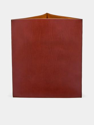 Les Few Leather Triangular Bin