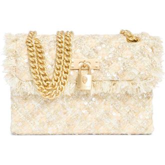 Kurt Geiger Mini Brixton Tweed Bag in Natural at Nordstrom Rack