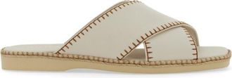 Hogan White Slip On Sandals
