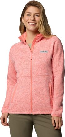 Columbia Womens Sweater Weather Full Zip Ii, Alpenglow Heather, S