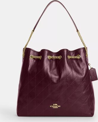 Coach Evelyn Large Shoulder Bag With Quilting