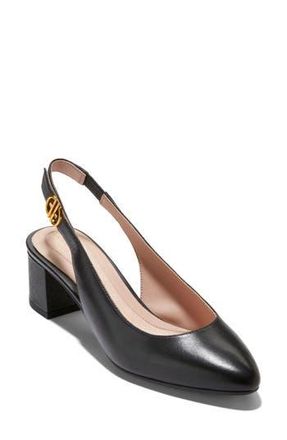 Cole Haan The Go To Slingback Pump in Black Ltr at Nordstrom Rack, Size 5.5