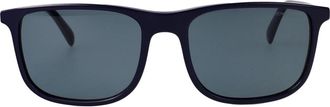 Emporio Armani Square Acetate Zonnebrillen - Heren - Zonnebrillen - Blauw - 54 MM - Accessoires