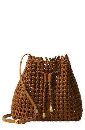 Naghedi Medium Mallorca Bucket Bag in Teak at Nordstrom