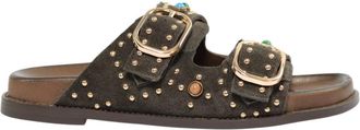 Bibi Lou Slider - Dames - Sandalen - Bruin - 38 EU - Schoenen