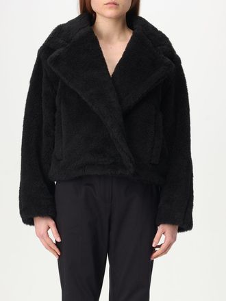 Max Mara Fur Coat MAX MARA Woman color Black