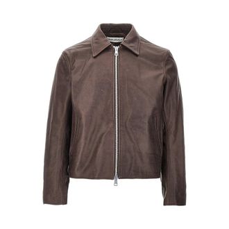 Our Legacy Waxed leather jacket Man 50