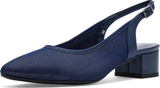 David Tate Sade High Womens Heels Navy Micro : 10.5 WW (EE), Synthetic