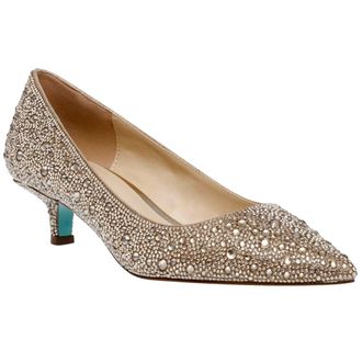 Betsey Johnson Scout Pump Light Gold SB-SCOUT Womens