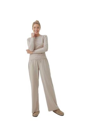 Pact Organic Cotton Cool Stretch Lounge Pant in Oat Heather at Nordstrom, Size Xx-Large