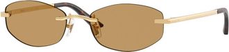 Versace VE2308D Asian Fit 152373 Womens Sunglasses Gold Size 54