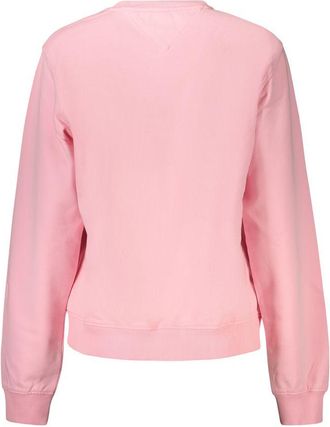 Tommy Hilfiger Logo-Print Cotton Sweatshirt - Pink