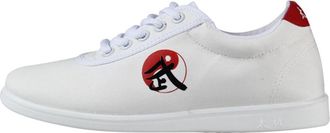 Generic Martial Arts Shoes, Tai Chi Kung Fu Trainers Adult Child Breathable Outdoor Sports(White,10.5 UK Child)