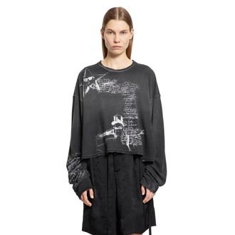 Ann Demeulemeester Nikita Sketchbook Long Sleeve T-Shirt
