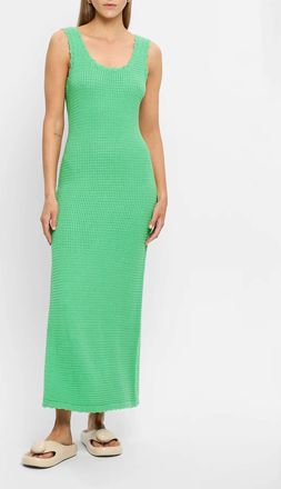Kivari Martina Maxi Knit Dress In Green