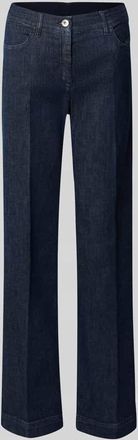 Toni Straight Leg Jeans mit Bügelfalten Modell Jenny in Jeansblau, Größe 40