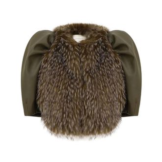 Zimmermann Coats - female - Zimmermann - Faux Fur & Shearling Jackets - Green - S - Jackets